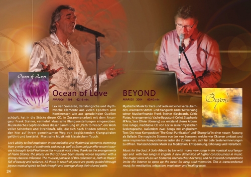 CD/DVD-Brochure - is sent free of charge with every CD / DVD order