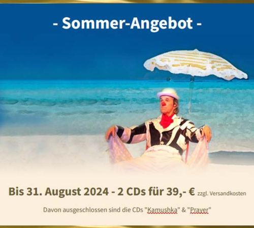 Sommer-Sonderangebot - bis 31.08.24 - siehe Beschreibung
